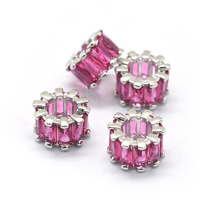 Cubic Zirconia European Beads KK-L184-64A-P-1