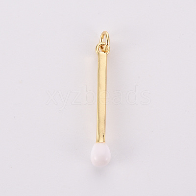 Brass Enamel Pendants KK-S362-032L-NR-1