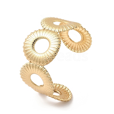 304 Stainless Steel Cuff Bangles BJEW-P368-10G-1