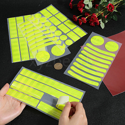 Waterproof Plastic Reflective Sticker DIY-WH0184-88A-1