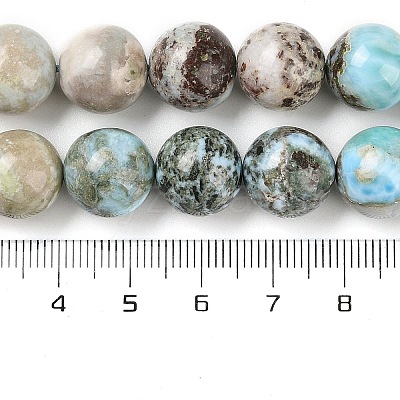 Natural Larimar Beads Strands G-P524-A02-05-1
