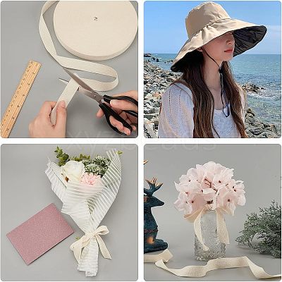 Cotton Cotton Twill Tape Ribbons OCOR-WH0057-30C-03-1