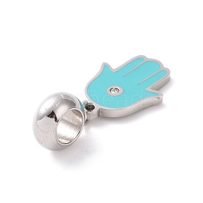 304 Stainless Steel European Dangle Charms STAS-I177-24B-P-1