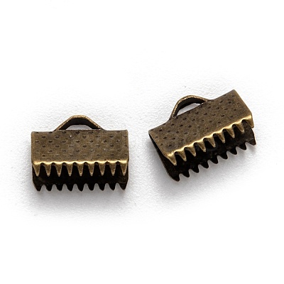 Iron Ribbon Crimp Ends E143Y-AB-1