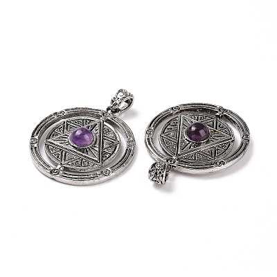 Natural Amethyst Pendants G-L524-05AS-04-1
