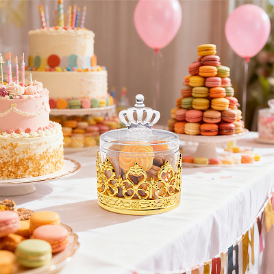 Transparent Plastic Candy Storage Boxes CON-WH0086-224-1