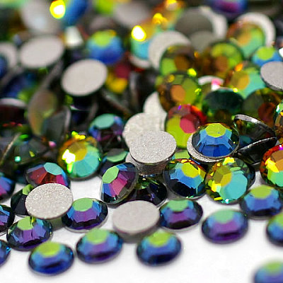 Glass Flat Back Rhinestone RGLA-C002-SS20-001VM-1