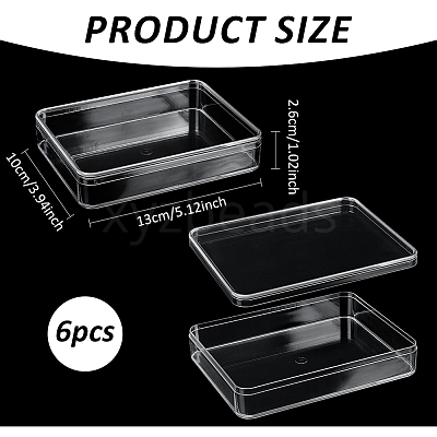 Transparent Plastic Display Case for Minifigures ODIS-WH0043-152B-1
