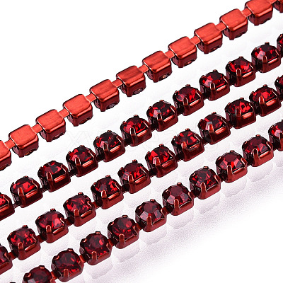 Electrophoresis Iron Rhinestone Strass Chains CHC-Q009-SS8.5-B21-1
