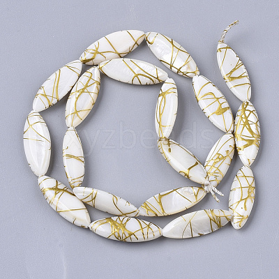 Drawbench Freshwater Shell Beads Strands SHEL-T014-008B-06-1
