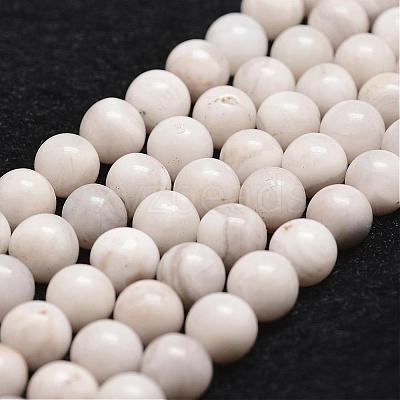 Natural White Crazy Lace Agate Bead Strands G-D840-55-10mm-1