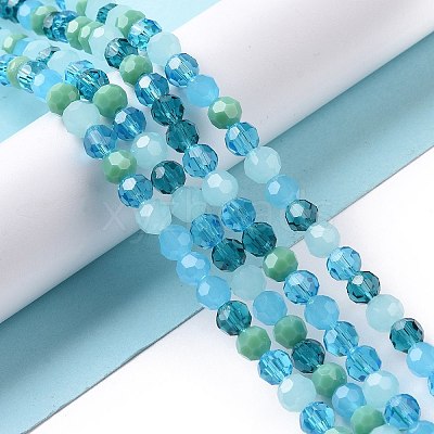 Glass Beads Strands GLAA-E036-09G-1