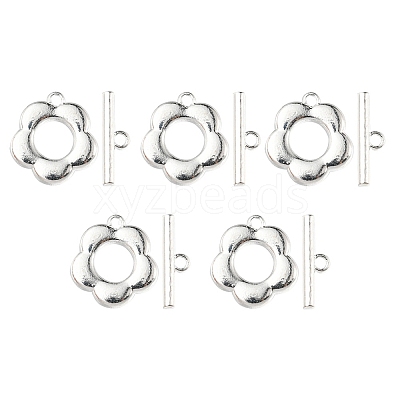 Alloy Toggle Clasps FIND-YW0002-23MS-1