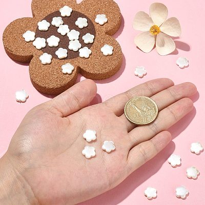 30Pcs Electroplate Natural Freshwater Shell Beads SHEL-CJ0001-26-1