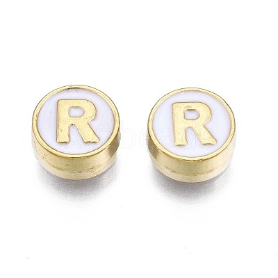 Alloy Enamel Beads X-ENAM-N052-006-01R-RS-1