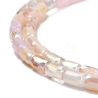 Electroplate Glass Beads Strands EGLA-D030-08I-1