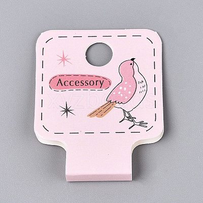 Fold Over Cardboard Paper Jewelry Display Cards for Necklace & Bracelet Storage CDIS-N004-16-1