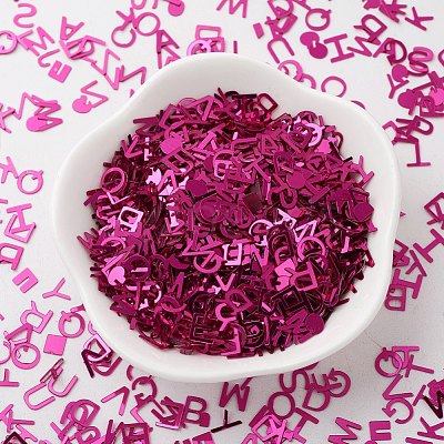 Ornament Accessories Plastic Paillette/Sequins Beads X-PVC-E001-12-YD03-1