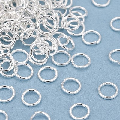 Rack Plating Brass Open Jump Rings KK-O139-18G-S-1