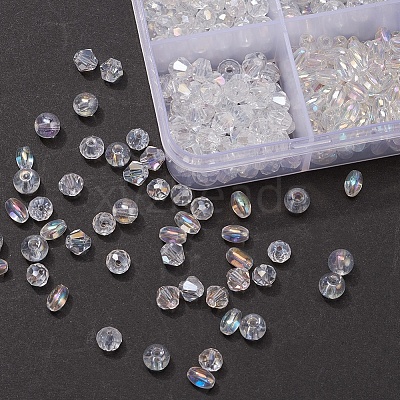 4 Style Electroplate Glass Beads EGLA-YW0001-35-1