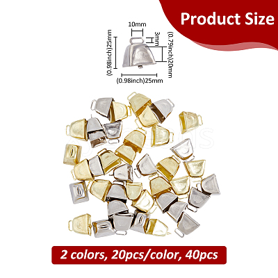 40Pcs 2 Colors Iron Pendants IFIN-FH0001-84-1