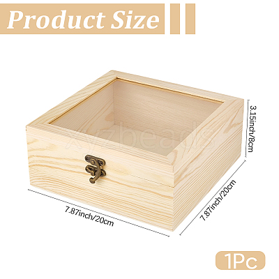 Wooden Storage Boxes WOCR-CL0001-01B-1