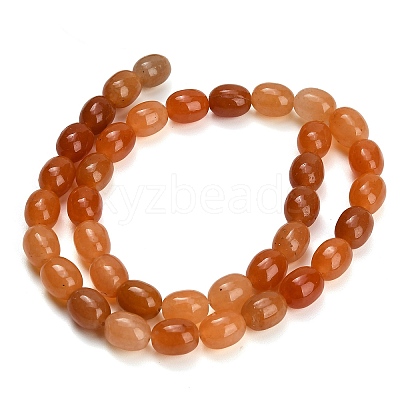 Natural Red Aventurine Beads Strands GG-CBA792A-F01-8x10mm-1