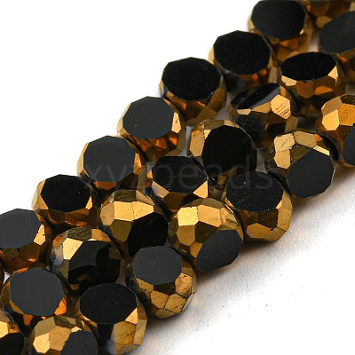 Electroplate Glass Beads Strands EGLA-G037-02A-HP05-1