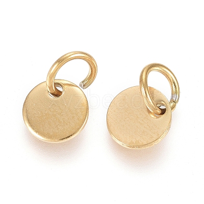 Ion Plating(IP) 304 Stainless Steel Charms X-EJEW-L238-03A-G-1