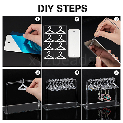 1 Set Acrylic Earring Display Stands EDIS-PH0001-36A-1