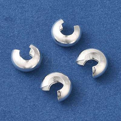 Brass Crimp Bead Cover KK-K383-07B-S-1