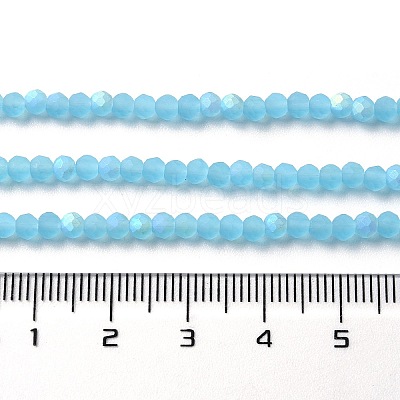 Imitation Jade Glass Beads Strands EGLA-A034-T3mm-MB08-1