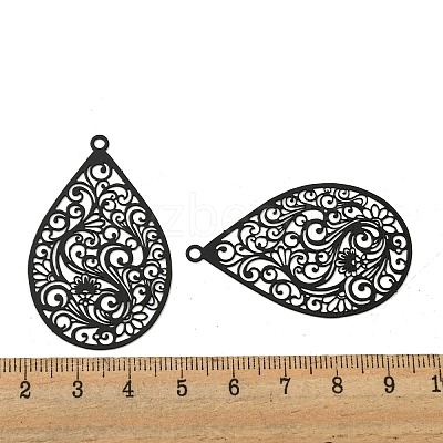 Spray Printed 430 Stainless Steel Pendants STAS-P359-01F-1