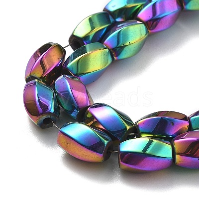 Electroplated Synthetic Magnetic Hematite Beads Strands G-P545-G01-02-1