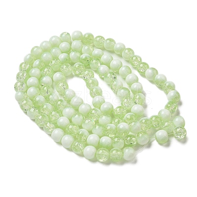 Crackle Glass Beads Strands GLAA-U001-8mm-09-1