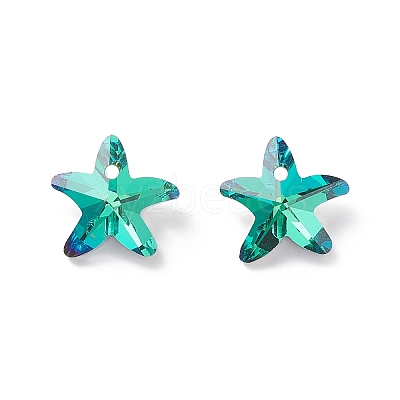 Electroplate Glass Charms GLAA-H101-B-04-1