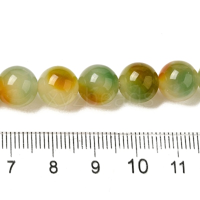 Natural Dyed White Jade Beads Strands G-M402-C04-11-1