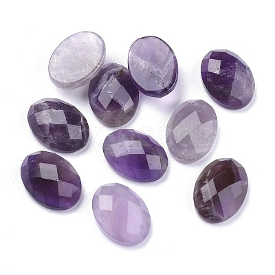 Natural Amethyst Cabochons G-G760-A09-1