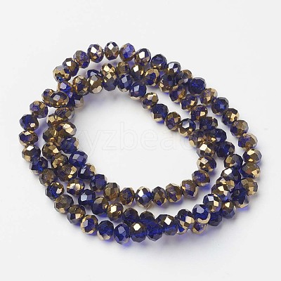 Electroplate Transparent Glass Beads Strands LS-EGLA-A034-T4mm-O05-1