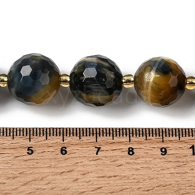Natural Tiger Eye Beads Strands G-C249-A28-16mm-1