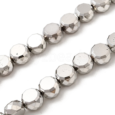 Electroplate Glass Beads Strands EGLA-F166-04B-P-1