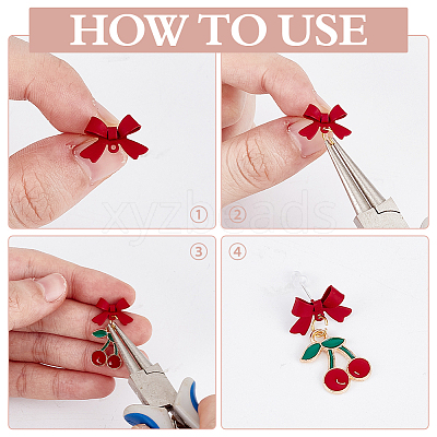 42Pcs Alloy Bowknot Stud Earring Findings EJEW-ME0001-29-1