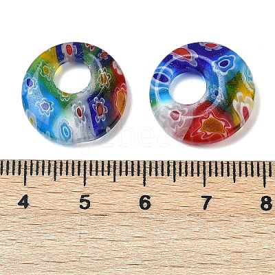 Handmade Millefiori Glass Pendants LAMP-G166-07-1