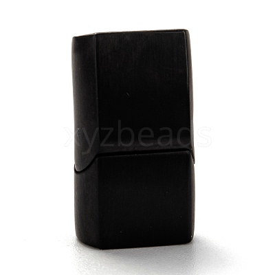 304 Stainless Steel Magnetic Clasps with Glue-in Ends STAS-I171-11EB-1
