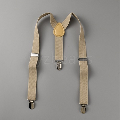 Adjustable Polyester Y-Shaped Heavy Duty Suspenders AJEW-WH0307-23C-1