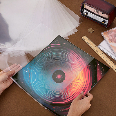 50Pcs Square OPP Cellophane Bags OPP-WH0008-09A-1