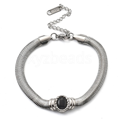 304 Stainless Steel Bracelets BJEW-R003-05P-01-1