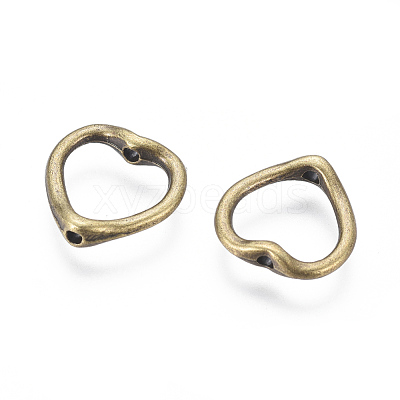 Tibetan Style Heart Bead Frames X-MLF11198Y-NF-1