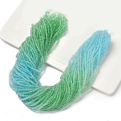 Transparent Painted Glass Beads Strands DGLA-A034-T2mm-A16-1