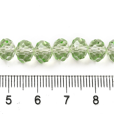 Transparent Baking Paint Glass Beads Strands DGLA-A034-T8mm-D11-1
